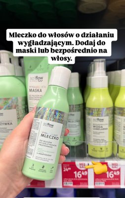 Mleczko do włosów So!flow wygładzające promocja w Rossmann