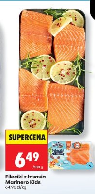 Fileciki z łososia Marinero Kids promocja w Biedronka