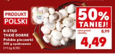 Pieczarki polskie K-STAD TAKIE DOBRE 500g promocja w Kaufland
