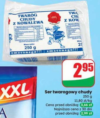 Ser twarogowy chudy Twaróg z Kowalewa promocja w Dino