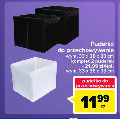 Pudełko do przechowywania 33 x 38 x 33 cm promocja