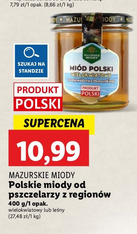 Miód polski wielokwiatowy Miód polski promocja w Lidl