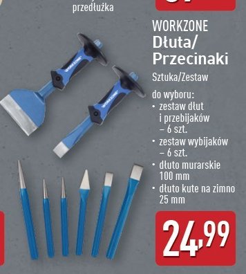 Zestaw wybijaków WORKZONE promocja w Aldi