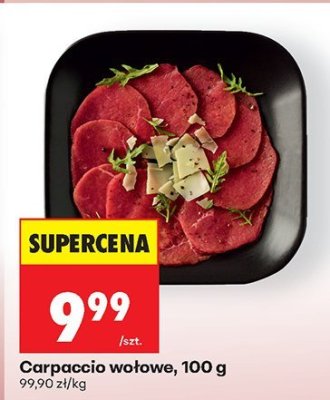 Carpaccio wołowe 100g promocja w Biedronka