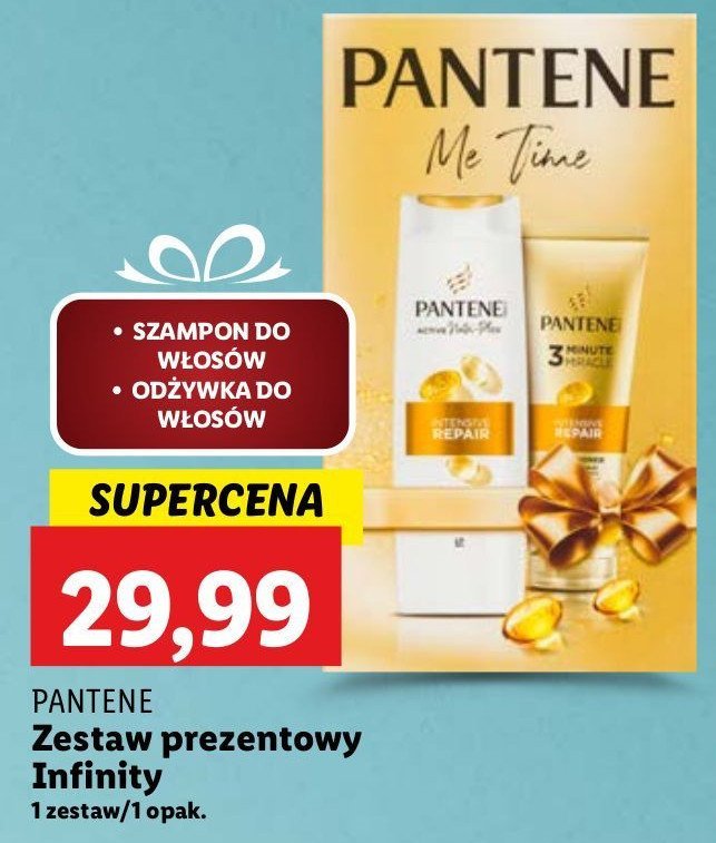 Zestaw w pudełku infinity: szampon + odżywka Pantene pro-v promocja