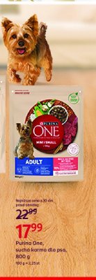 Karma dla psa adult mini wo艂owina i ry偶 Purina one promocja
