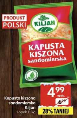Kapusta kiszona sandomierska Kiljan promocja w Delikatesy Centrum