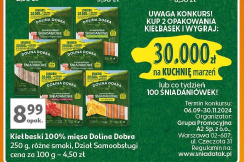 Kiełbaski śniadaniowe z chili Dolina dobra promocja