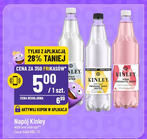 Napój pink aromatic berry Kinley promocja