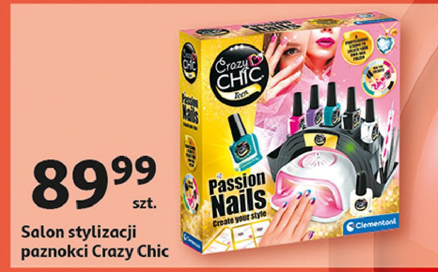 Zestaw crazy chic passion nails Clementoni promocja