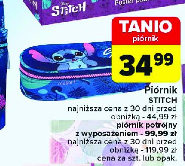 Piórnik z wyposażeniem stitch promocja