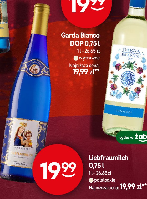 Wino Liebfraumilch blue promocja