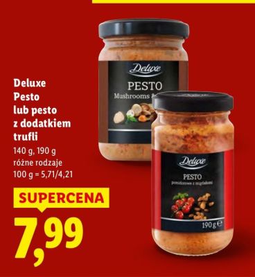Pesto Deluxe lub pesto z dodatkiem trufli promocja w Lidl