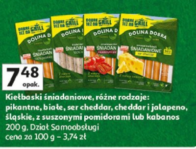 Kiełbaski z suszonymi pomidorami Dolina dobra promocja