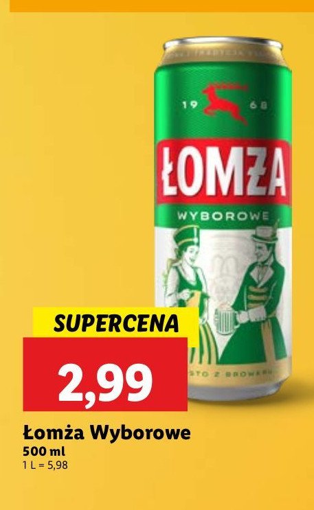 Piwo Łomża wyborowe promocja w Lidl