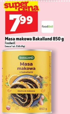Masa makowa Bakalland 850 g promocja w TOPAZ