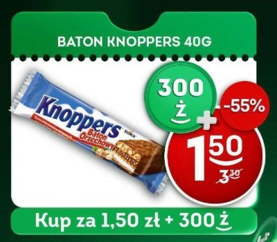 Baton Knoppers 40g promocja w Żabka
