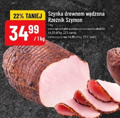 Szynka drewnem wędzona Rzeźnik Szymon promocja w POLOmarket