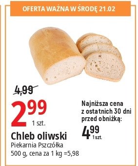 Chleb oliwski Piekarnia pszczółka promocja