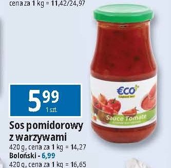 Sos boloński Eco+ promocja