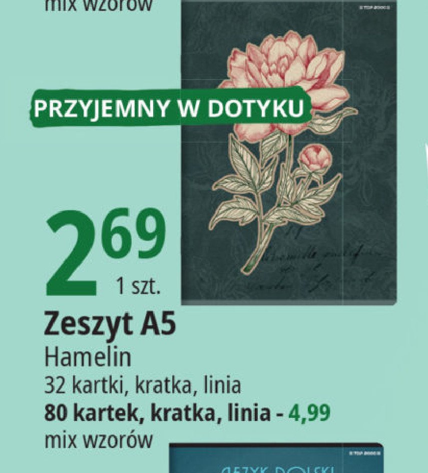 Zeszyt a5 80 kartek linia Hamelin promocja
