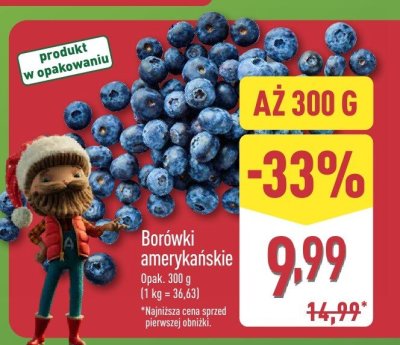 Borówki amerykańskie promocja w Aldi