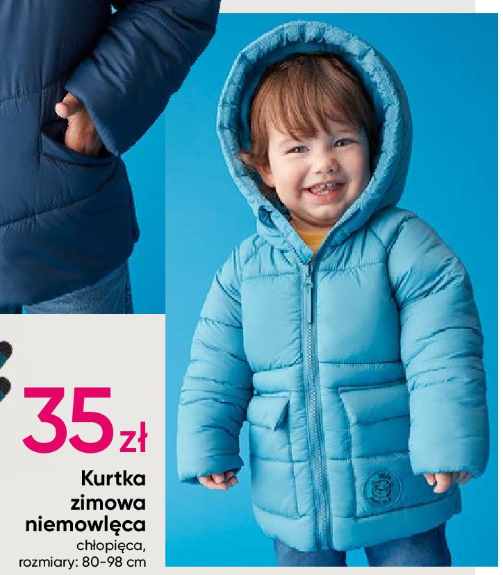 Kurtka zimowa chłopięca 80-98 cm promocja