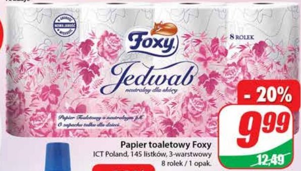 Papier toaletowy Foxy jedwab promocje