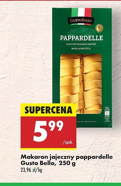 Makaron pappardelle Gustobello promocja