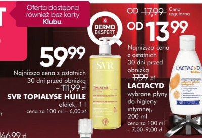 Olejek SVR TOPIALYSE HUILE promocja w Super-Pharm