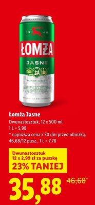 Piwo promocja w Lidl