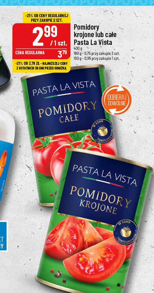 Pomidory całe Pasta la vista promocja