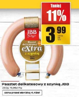 Pasztet delikatesowy z szynką JBB promocja w Supeco