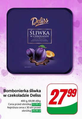 Bombonierka śliwka w czekoladzie, 400 g promocja w Dino