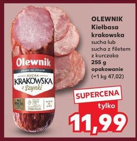 Kiełbasa krakowska sucha Olewnik promocja