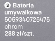 Bateria umywalkowa Levanna chrom promocja w Castorama