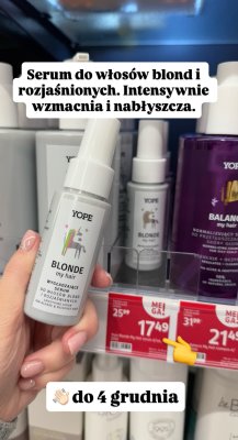 Serum do włosów wygładzające dla włosów blond i rozjaśnionych promocja w Rossmann