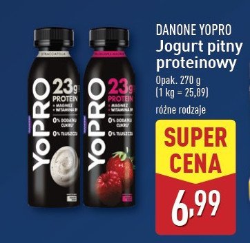 Jogurt stracciatella Danone yopro promocja w Aldi