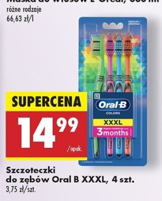 Szczoteczki do z臋b贸w medium Oral-b colors promocja