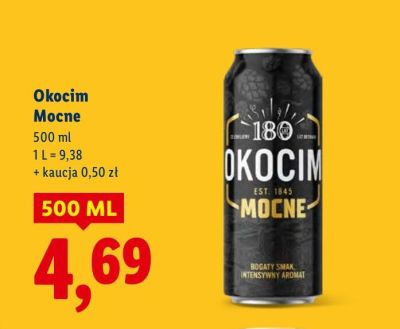 Piwo Okocim Mocne promocja w Lidl