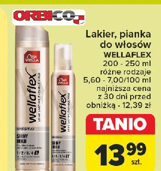 Pianka do włosów shiny hold Wellaflex promocja