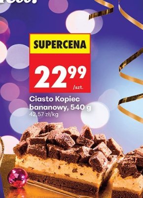 Ciasto Kopiec bananowy, 540 g promocja w Biedronka