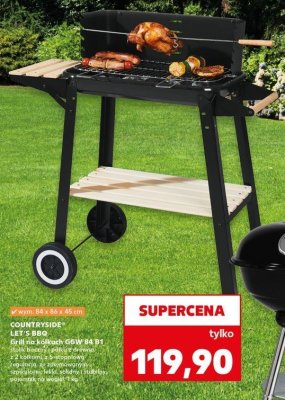 Grill na k贸艂kach ggw 84 b1 84 x 86 x 45 cm K-classic let's bbq promocja