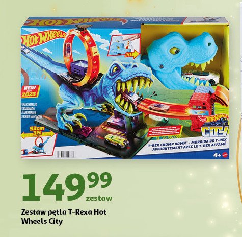 Tor pętla t-rexa Hot wheels promocja w Auchan