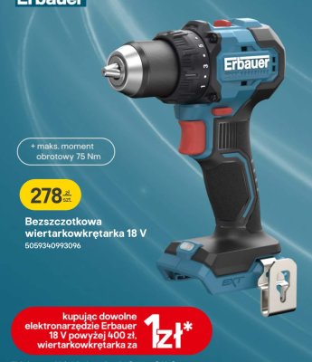 Bezszczotowa wiertarkowkrętarka 18 V promocja w Castorama