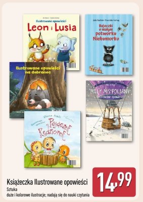 Książeczka ilustrowane opowieści promocja w Aldi