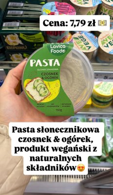 Pasta słonecznikowa czosnek & ogórek promocja w Intermarche