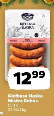 Kiełbasa śląska Mistrz Rohus promocja w Netto