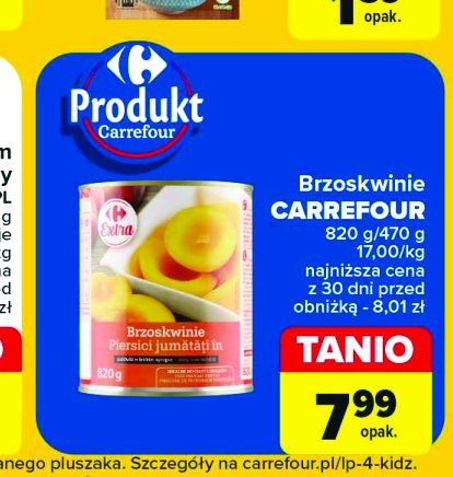 Brzoskwinie premium Carrefour promocja