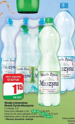 Woda mineralna Skarb Życia Muszyna promocja w Dino
